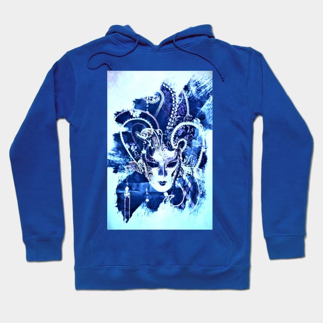 Blue Wash Mask Hoodie by Minxylynx4